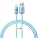 Кабель Lightning 2.4A (1.2m) &mdash; Baseus (CAJY0011) Crystal Shine Series &mdash; Sky Blue