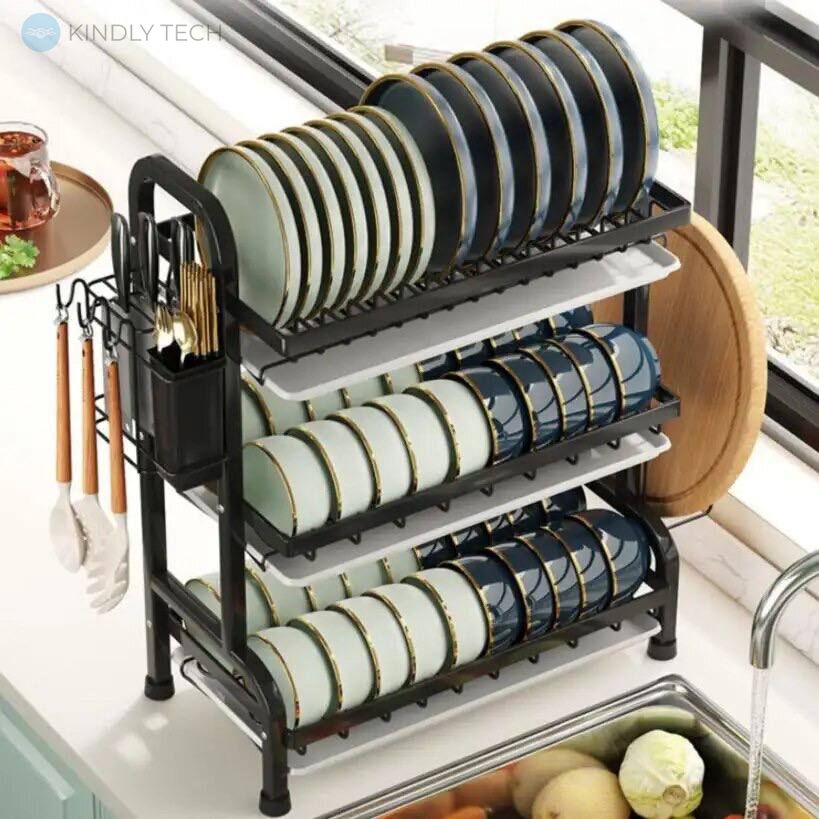 Настільна сушарка для посуду Dish rack, 3 яруси