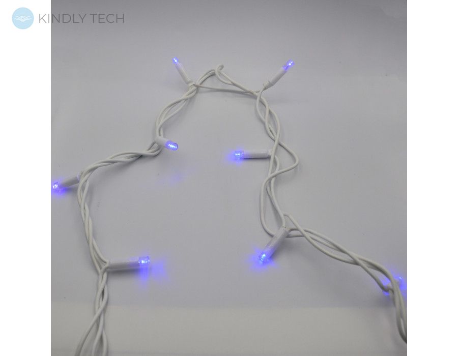 Уличная гирлянда-нить (String-Lights) 3.3Line100-L провод белый 10м, Синий