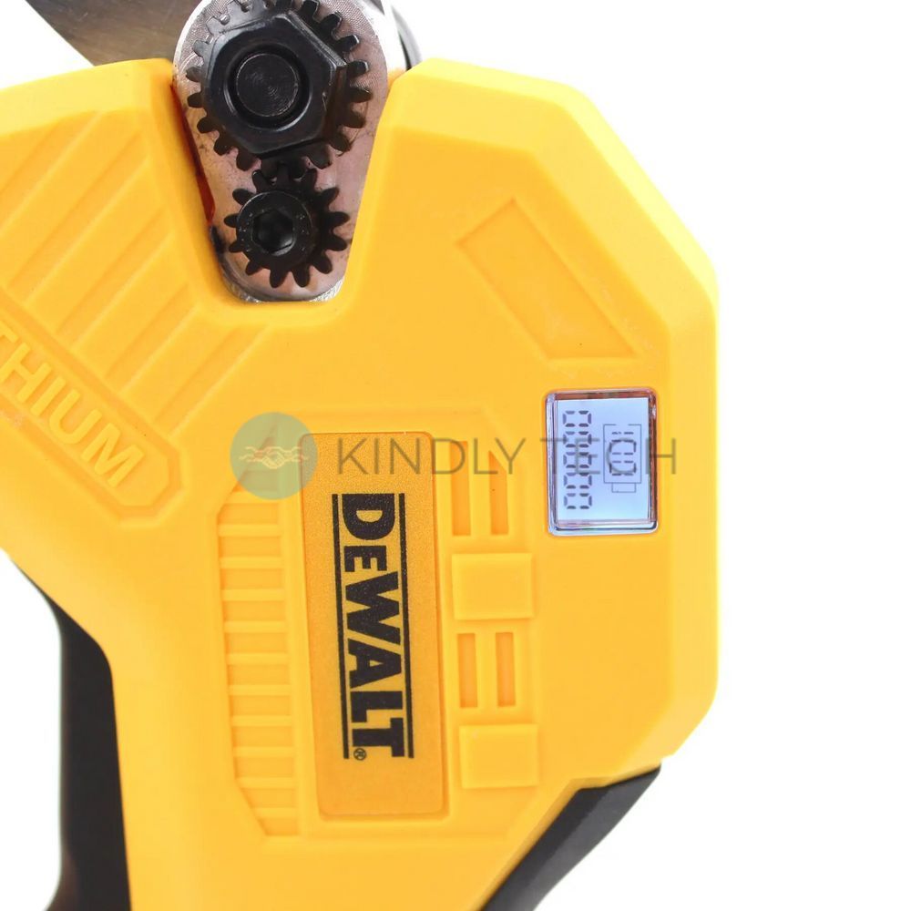 Акумуляторний садовий секатор DeWalt DCMPP560P1 (24V, 5AH) з індикатором заряду та різів, підсвічування