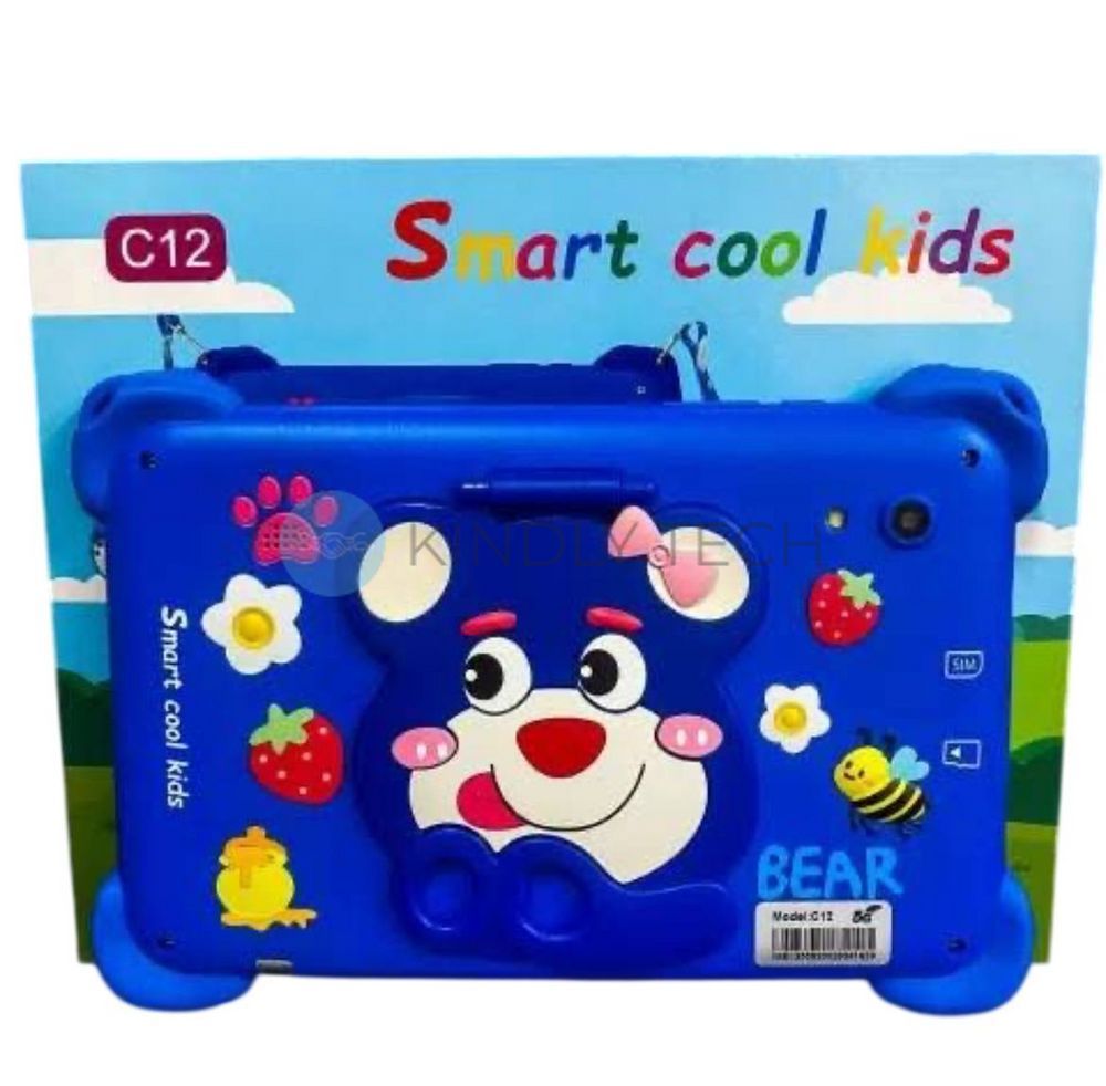 Планшет Smart Cool Kids C12 для дітей 8 ГБ ОЗП | 256 ГБ ПЗП, 7-дюймовий дисплей, Android синій