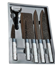 Набір ножів Kitchen knife B8291 Білий