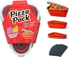 Треугольный силиконовый ланч бокс для пиццы, Контейнер для хранения сэндвичей PIZZA PACK