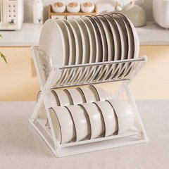 Подставка для сушки посуды Bowl and dish storage rack, Белая