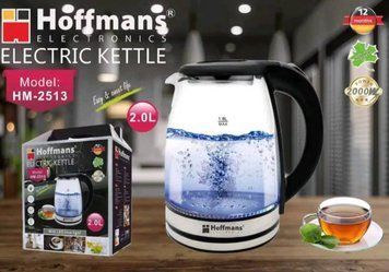 Електрочайник склянний Hoffmans HM-2513 2L 1800W