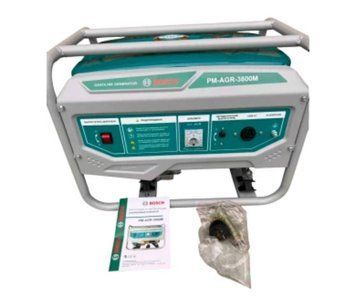 Бензиновий генератор BOSCH PM‑AGR‑3800M 3,5/3,8 кВт з ручним запуском