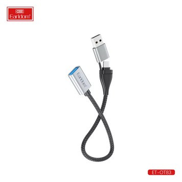 Переходник OTG USB C & USB A To USB3.0 &mdash; Earldom ET-OT83 2 in 1