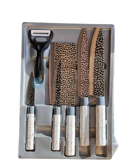 Набір ножів Kitchen knife B8291 Білий