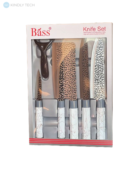 Набор ножей Kitchen knife B8291 Белый