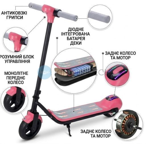 Электросамокат Electric Scooter JY-6.5T Розовый