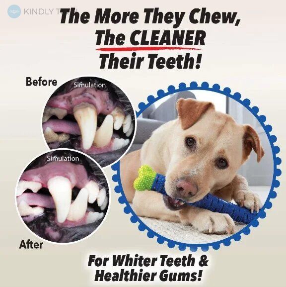Самоочищающаяся Зубная щетка для собак Сhewbrush