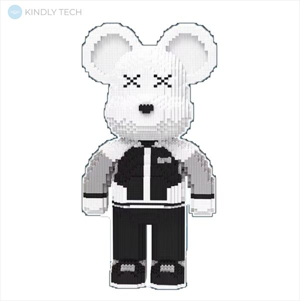 Конструктор Magic Blocks у вигляді ведмедика Bearbrick Black and White 50см 4300 деталей