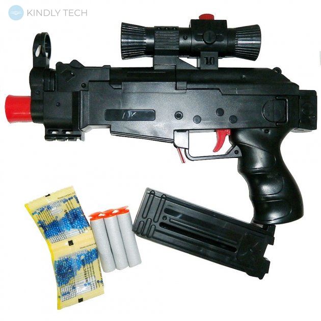 Игрушечный автомат с прицелом 2в1 Assault AK46-1 с водными и мягкими пулями
