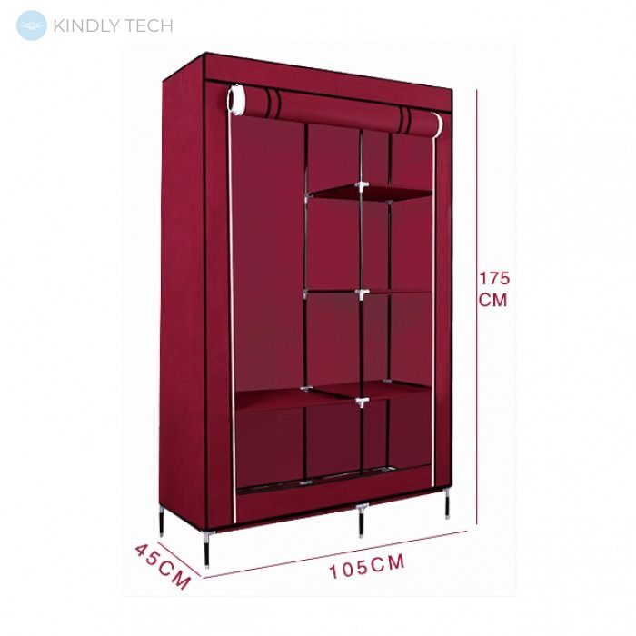 Складна тканинна шафа 6 відділень HCX Storage Wardrobe 88105