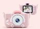 Дитячий цифровий фотоапарат Cat Ears з автофокусом, Pink