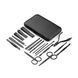 Манікюрний набір для манікюру, педикюру та догляду за обличчям у кейсі 18 предметів чорний