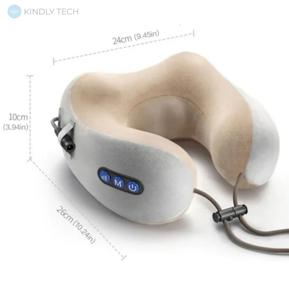 Масажна подушка для шиї U-shaped Massage Pillow 3 функції (WM-004)