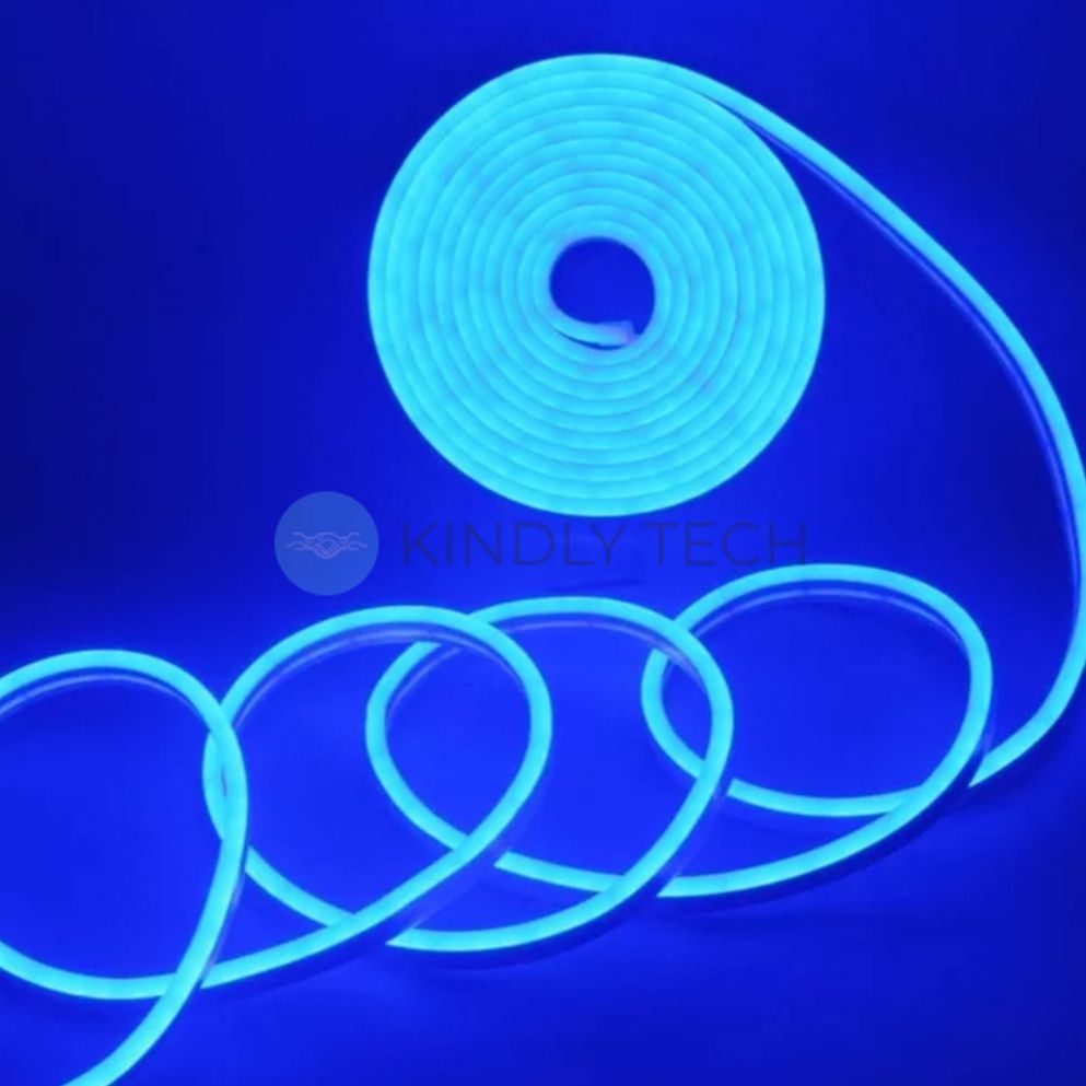 Светодиодная лента силиконовая LED NEON 12V-220V 5м, Blue