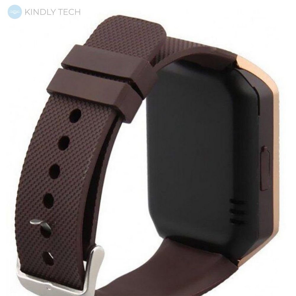 Умные наручные смарт часы Smart Watch DZ09 с камерой, Golden