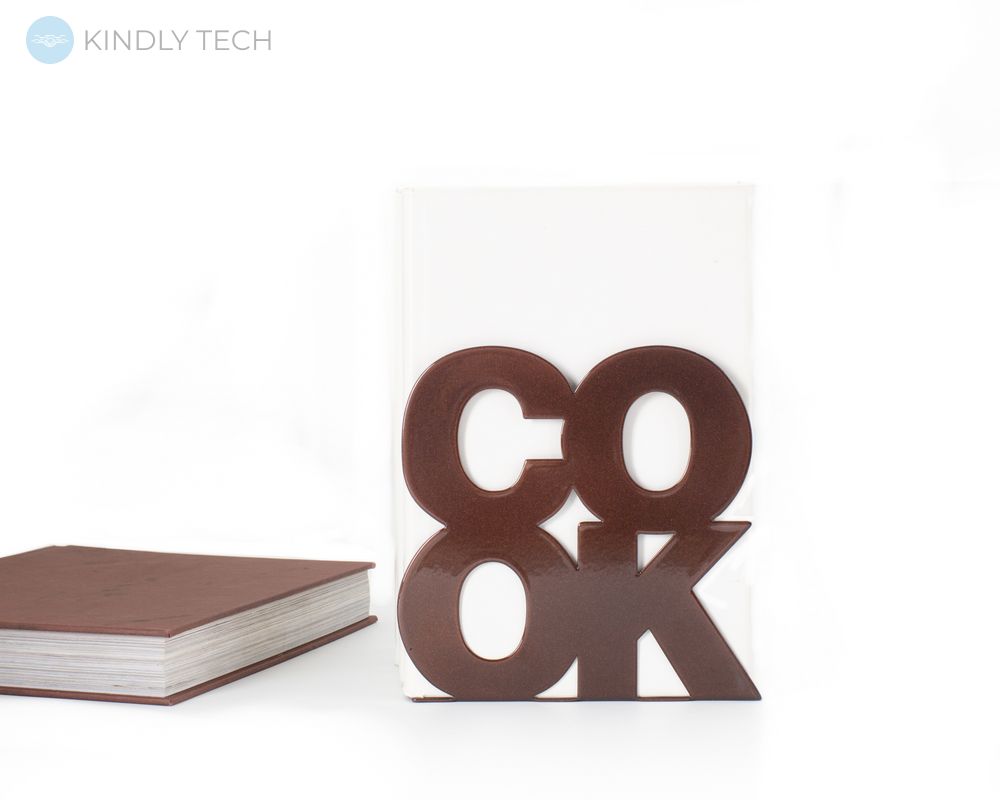 Упор для книг «Cook» (коричневий перламутровий), Коричневий