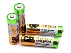 Батарейки пальчиковые (4 шт.) GP 1,5A-S2 Super Alkaline LR6, AA