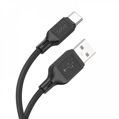 Кабель USB C 3A (1m) — Hoco X90 Cool Silicone — Black