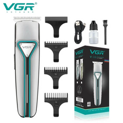 Машинка для стрижки волосся та бороди VGR V-008 з 3 насадками.