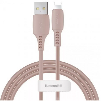 Кабель Lightning 2.4A (1.2m) &mdash; Baseus (CALDC) Colourful &mdash; CALDC-04 Pink