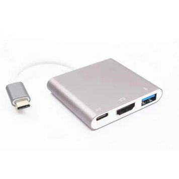 Конвертер Type-C 3 в 1 (HDMI + USB 3.0 + Type-C) LZ-04V