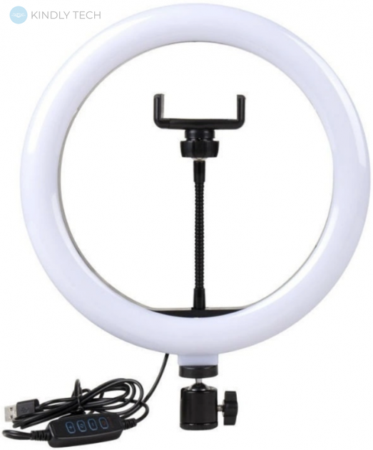 Кольцевая LED лампа LC-330 (1 крепл.тел.) USB (33см)