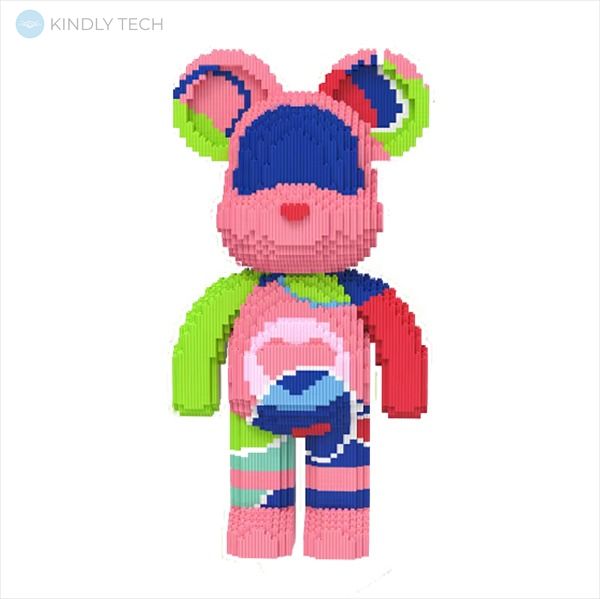 Конструктор Magic Blocks в виде мишки Bearbrick Разноцветный 50см 4300деталей