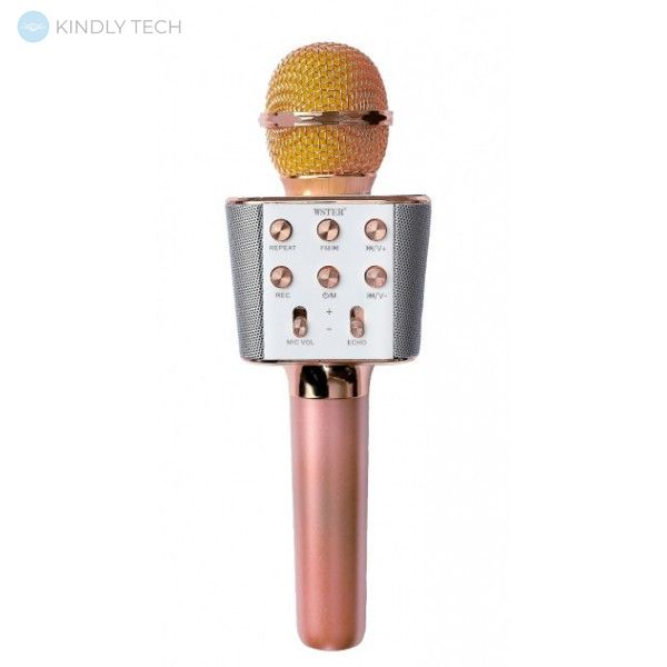 Безпровідний мікрофон-караоке WSTER WS-1688 Rose