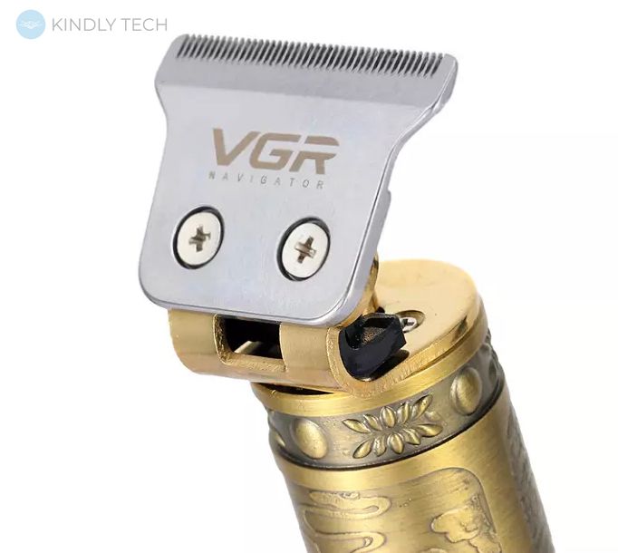 Аккумуляторная металлическая машинка для стрижки волос VGR V-085