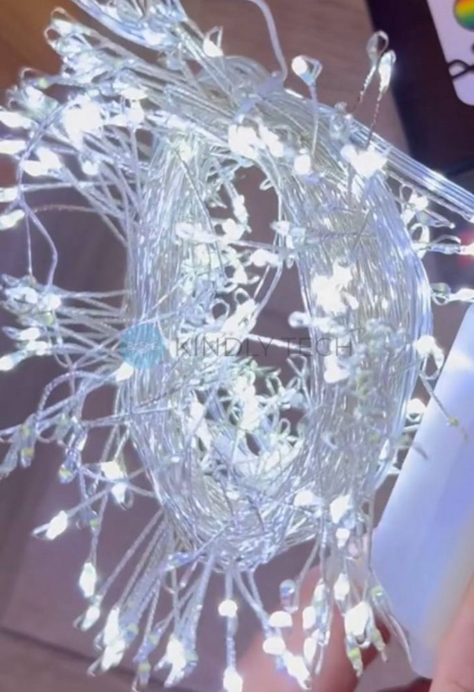 Гірлянда &laquo;Мішура&raquo;, 300 LED, 10 м, біле світіння