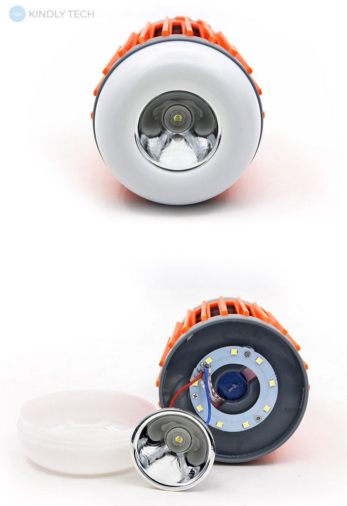 Лампа USB фонарик с ловушкой от комаров 3 в 1 с влагозащитой, Оранжевый