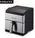 Аэрофритюрница SOKANY SK-10044 с регулировкой температуры и защитой от перегрева, 9,5 л.