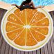 Пляжний круговий рушник із мікрофібри Beach Holiday (Апельсин) підстилка 150 см