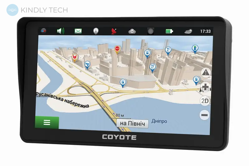 Автомобильный GPS навигатор 7" COYOTE android FM+8G+DDR 512/8