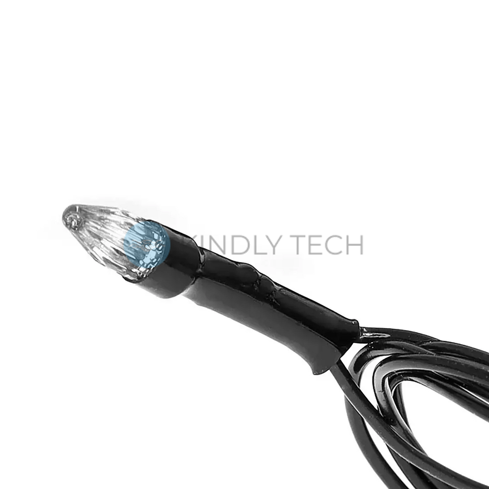 Світлодіодна гірлянда-конус LED500B-2, 28 м, 500 LED, синє світіння, чорний провід, прозорі конічні лампи