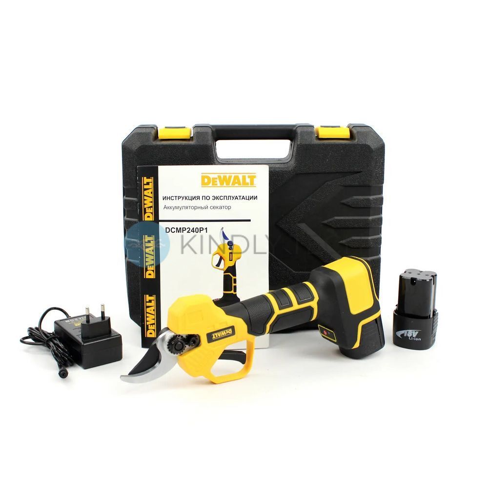 Акумуляторний садовий секатор DeWalt DCMP240P1 (18V, 4AH)