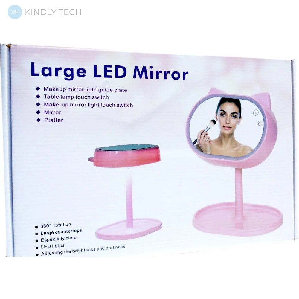 Большое зеркало Led Мirror с подсветкой для макияжа FOX