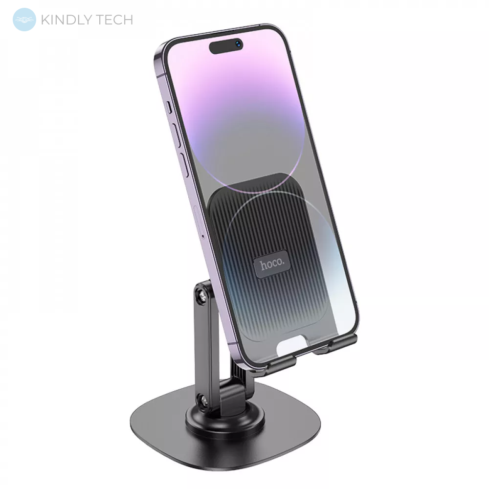 Держатель для телефона Holder — Hoco HD6 Winner dual-axis rotating desktop stand — black