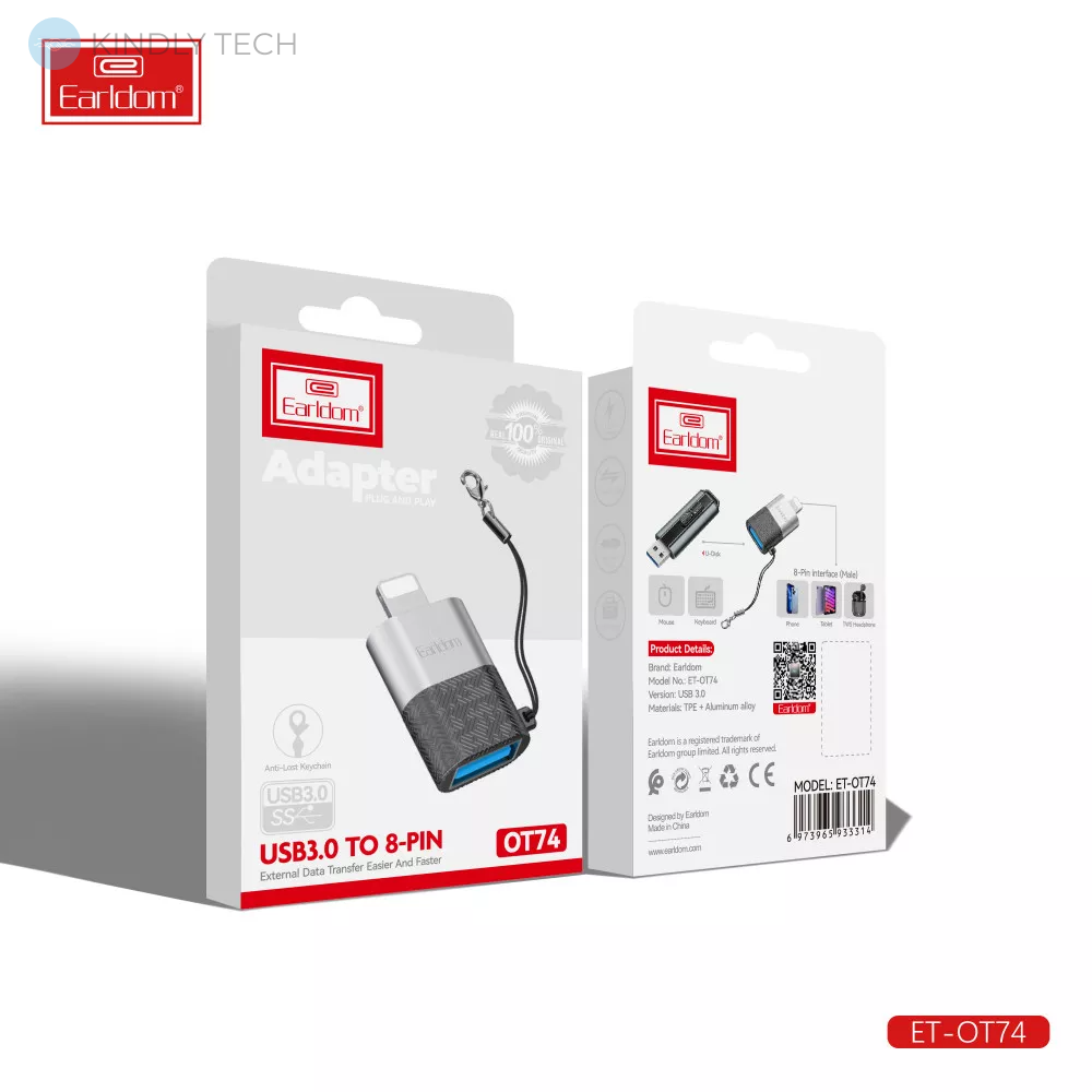 Переходник Adapter USB A To USB C — Earldom ET-OT74