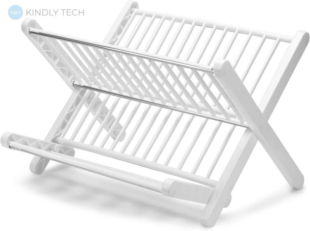 Підставка для сушіння посуду Folding drain rack, Біла