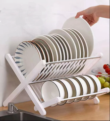 Подставка для сушки посуды Folding drain rack, Белая