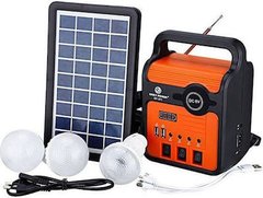 Фонарь PowerBank EP-371BT радио/блютуз с солнечной панелью мощность 9V 3W+лампочки