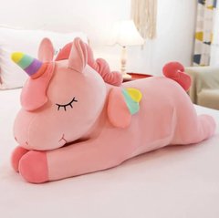 Мягкая детская игрушка-подушка в виде спящего Единорога, 40 см