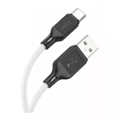Кабель USB C 3A (1m) — Hoco X90 Cool Silicone — White