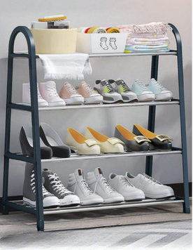 Полка для обуви Multifunctional U-Shaped Shoe Rack, 4 яруса, Dark Green