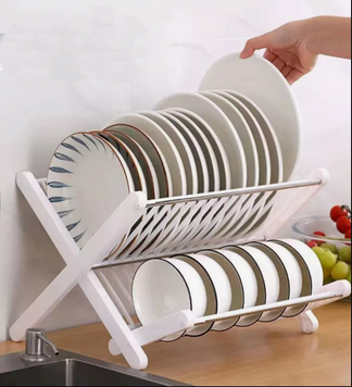 Подставка для сушки посуды Folding drain rack, Белая